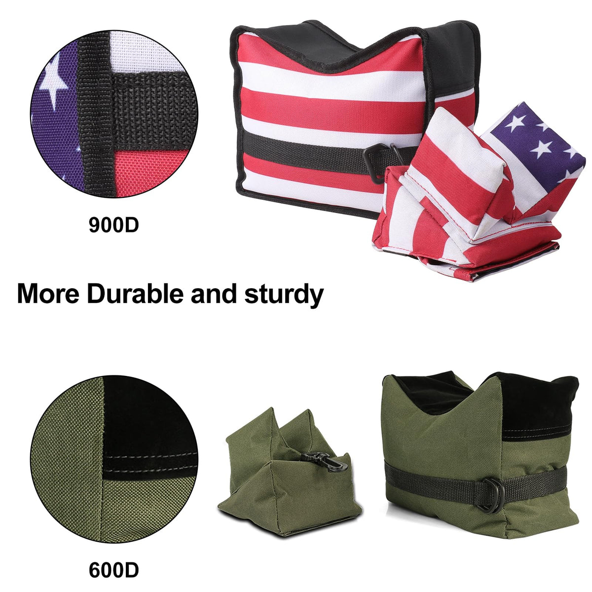Twod Outdoor Shooting Rest Bags -Stand Holders Target