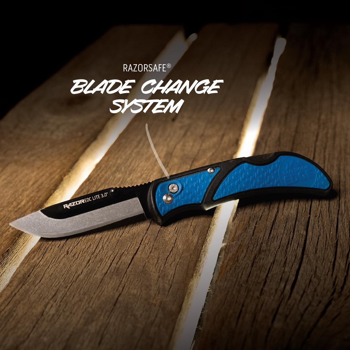 OUTDOOR EDGE 3.0" RazorLite EDC Knife, Blaze Orange