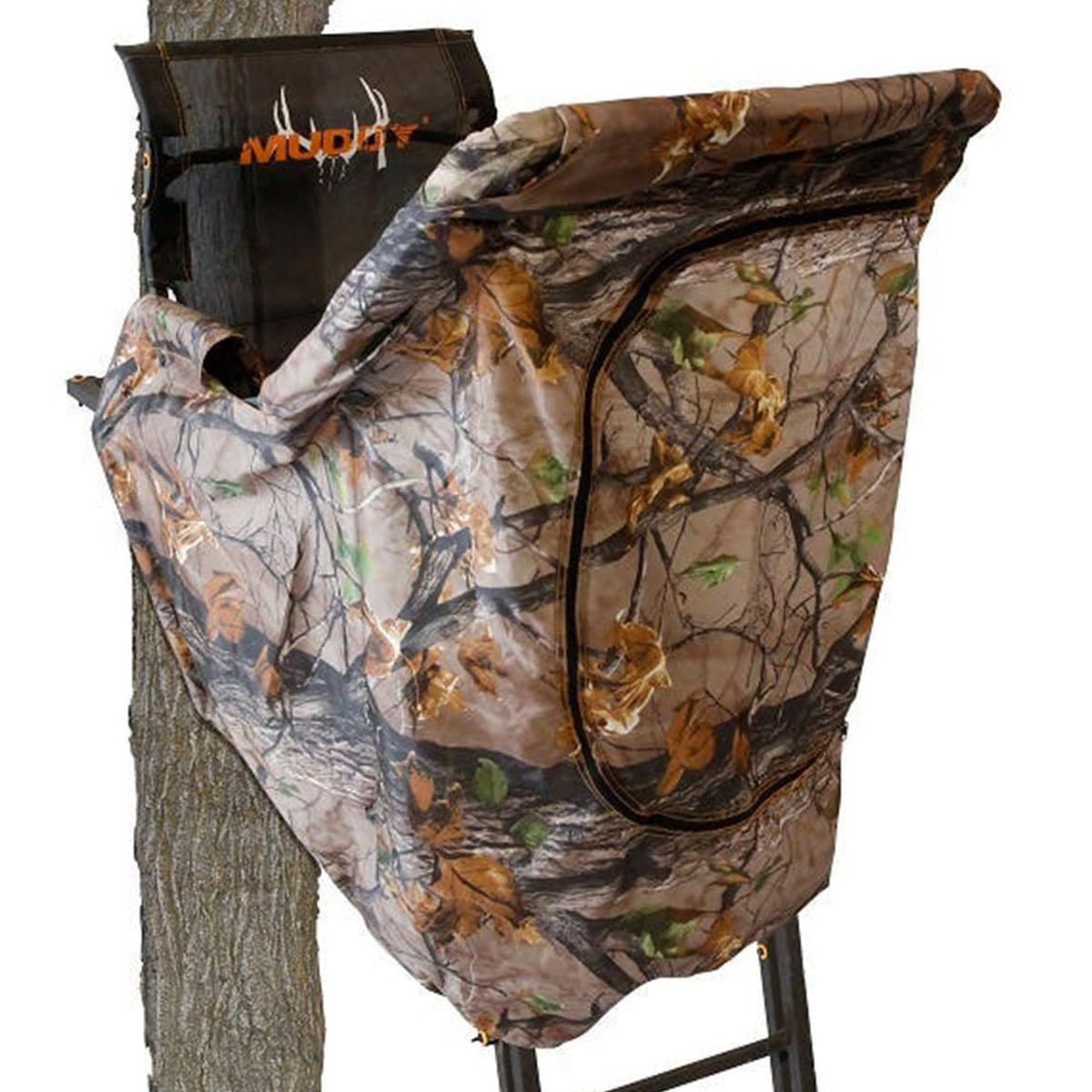 Muddy Outdoor Hunting Climbing Ladder, Tree Stand with Flex-Tek Seat and Steel Frame
