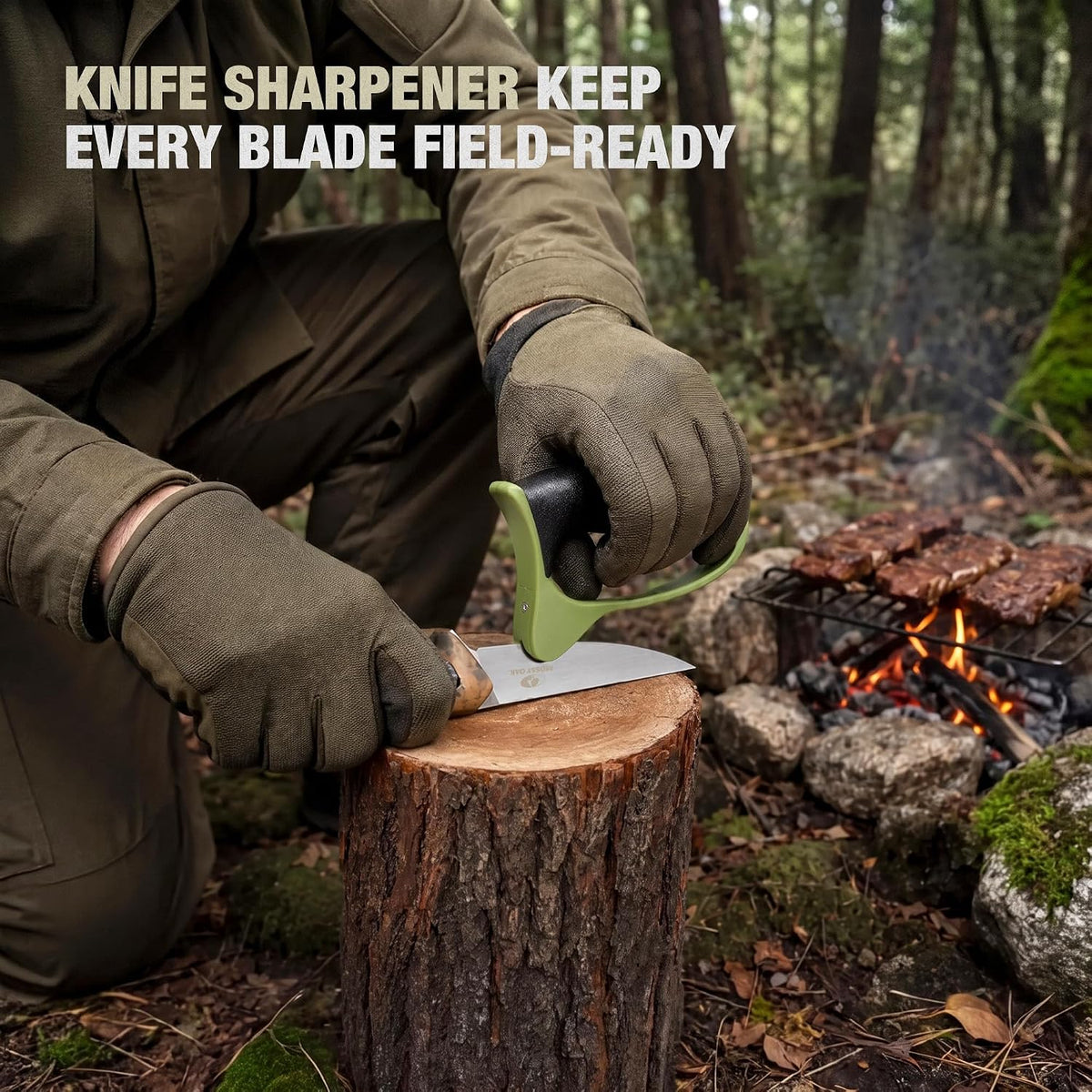 Mossy Oak Field Dressing Kit Hunting Deer Knife Set (8-Piece)