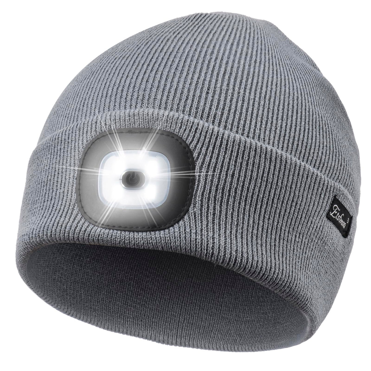 Etsfmoa Unisex Beanie with The Light, Gifts for Men Dad Father Winter Caps