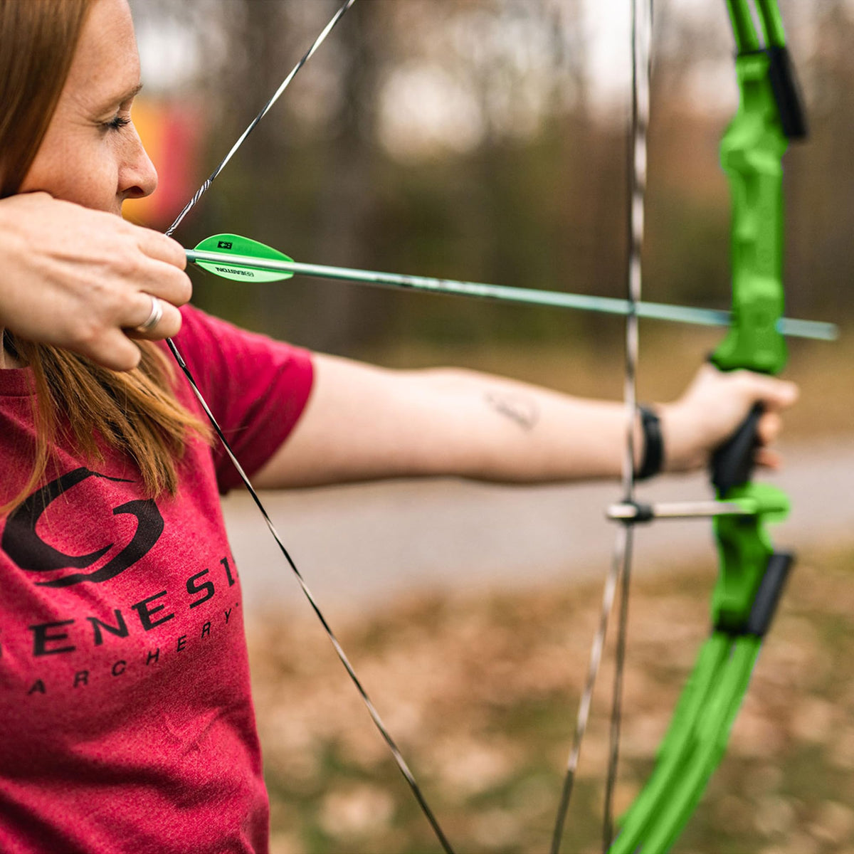 Genesis Archery Original Lightweight Compound Bow with Adjustable Aluminum Riser, 15"-30" Draw Length, 10-20 lb Draw Weight, for Kids and Adults, All Skill Levels