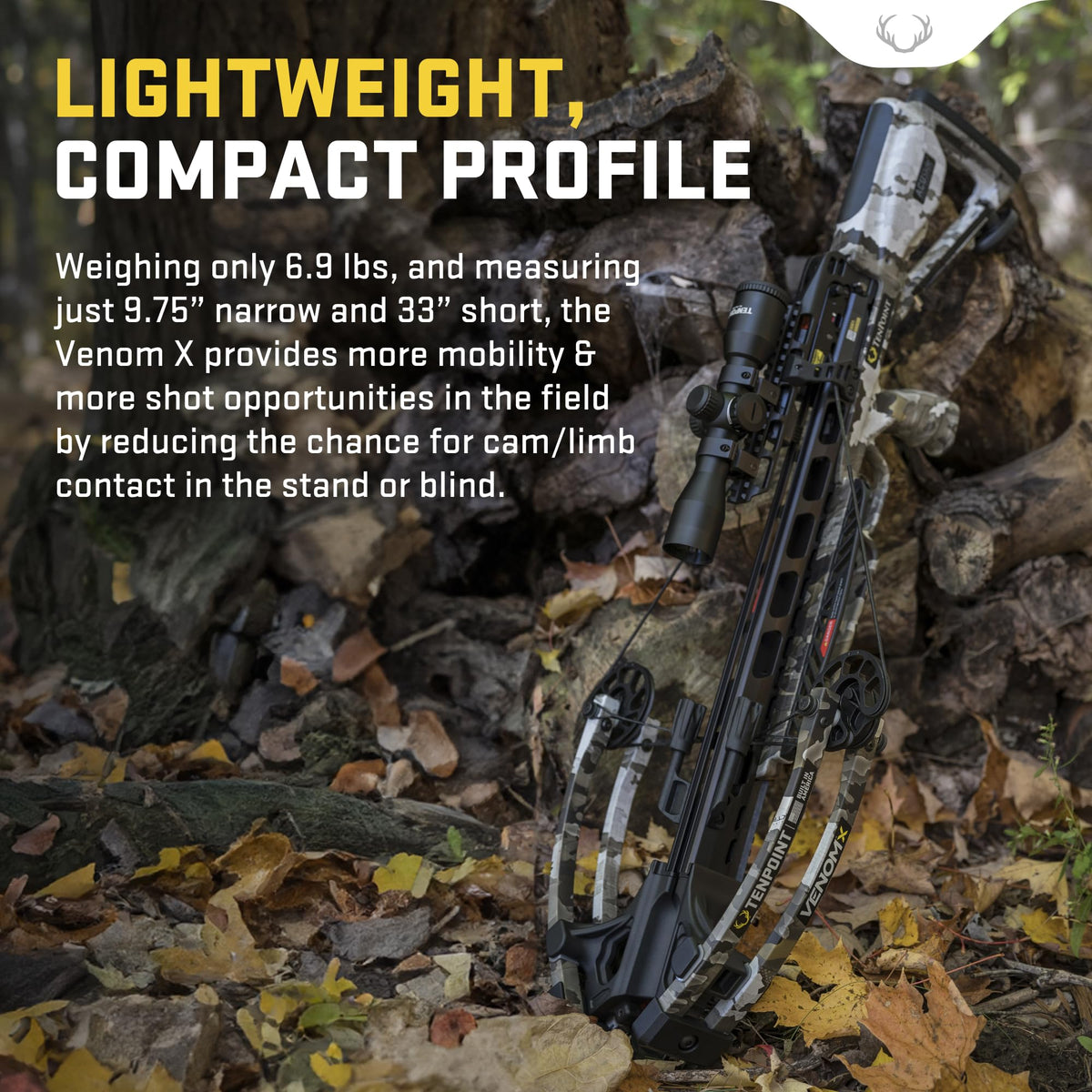 TenPoint Venom X - Lightest ACUslide Bow Ever with Lighted Pro-View 400 Optic