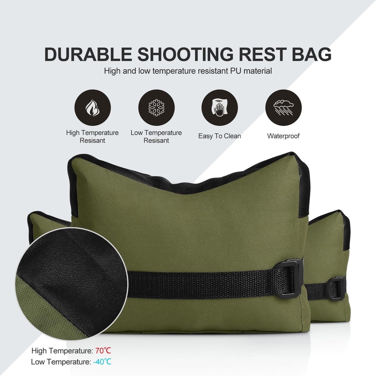 Twod Outdoor Shooting Rest Bags -Stand Holders Target