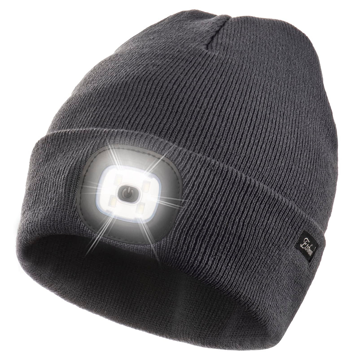 Etsfmoa Unisex Beanie with The Light, Gifts for Men Dad Father Winter Caps