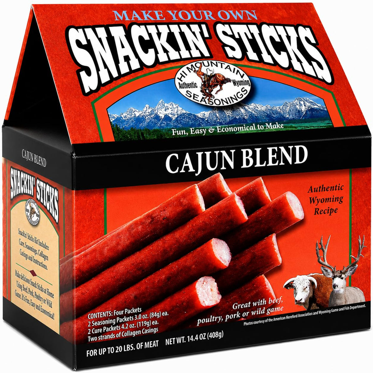 Hi Mountain Snack Stick Seasoning Kit | HUNTER'S BLEND | Makes 20 lbs