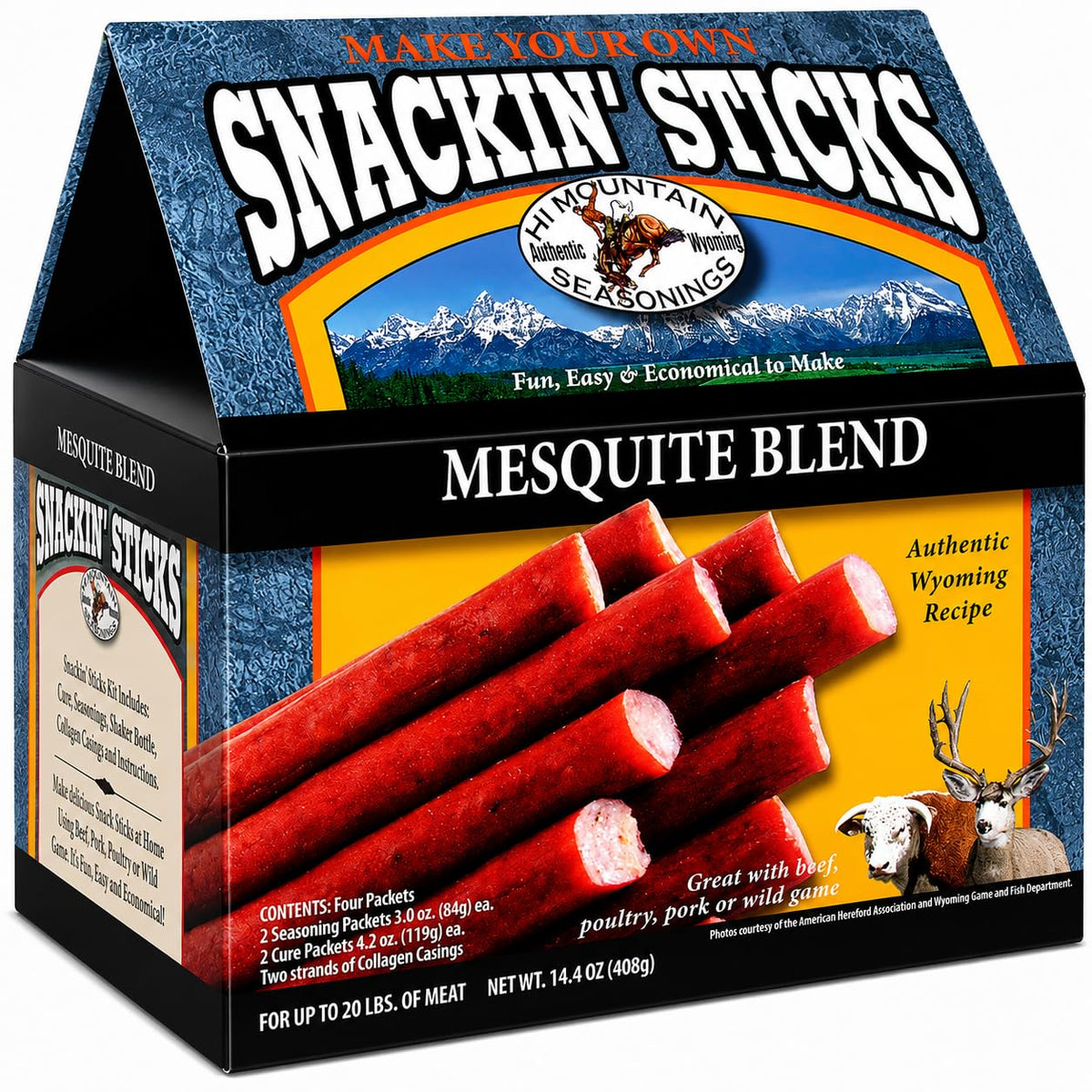 Hi Mountain Snack Stick Seasoning Kit | HUNTER'S BLEND | Makes 20 lbs