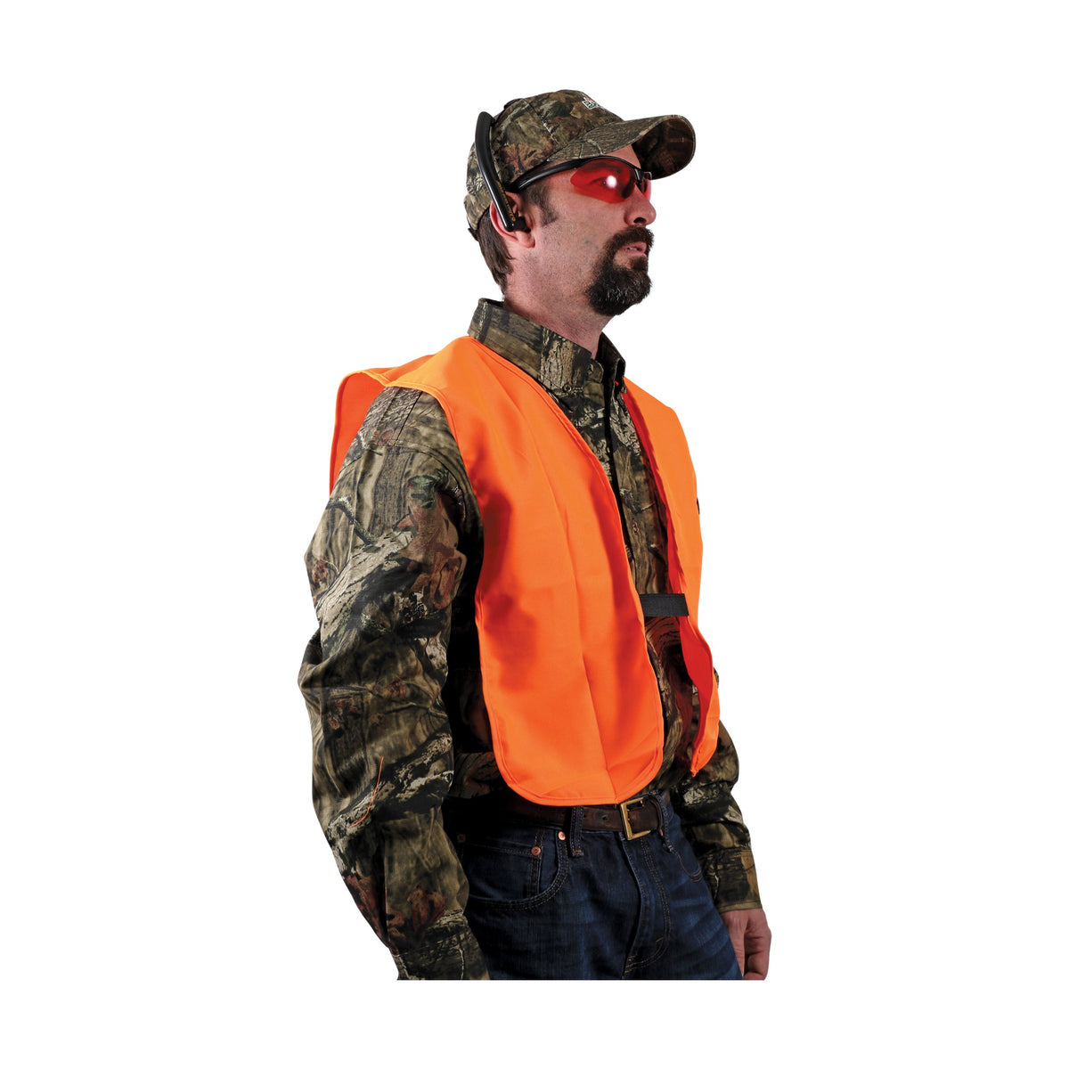 Allen Company Adult Blaze Orange Hunting Vest with a Hook and Loop Closure-High-Visibility Saftey Gear for Men and Women