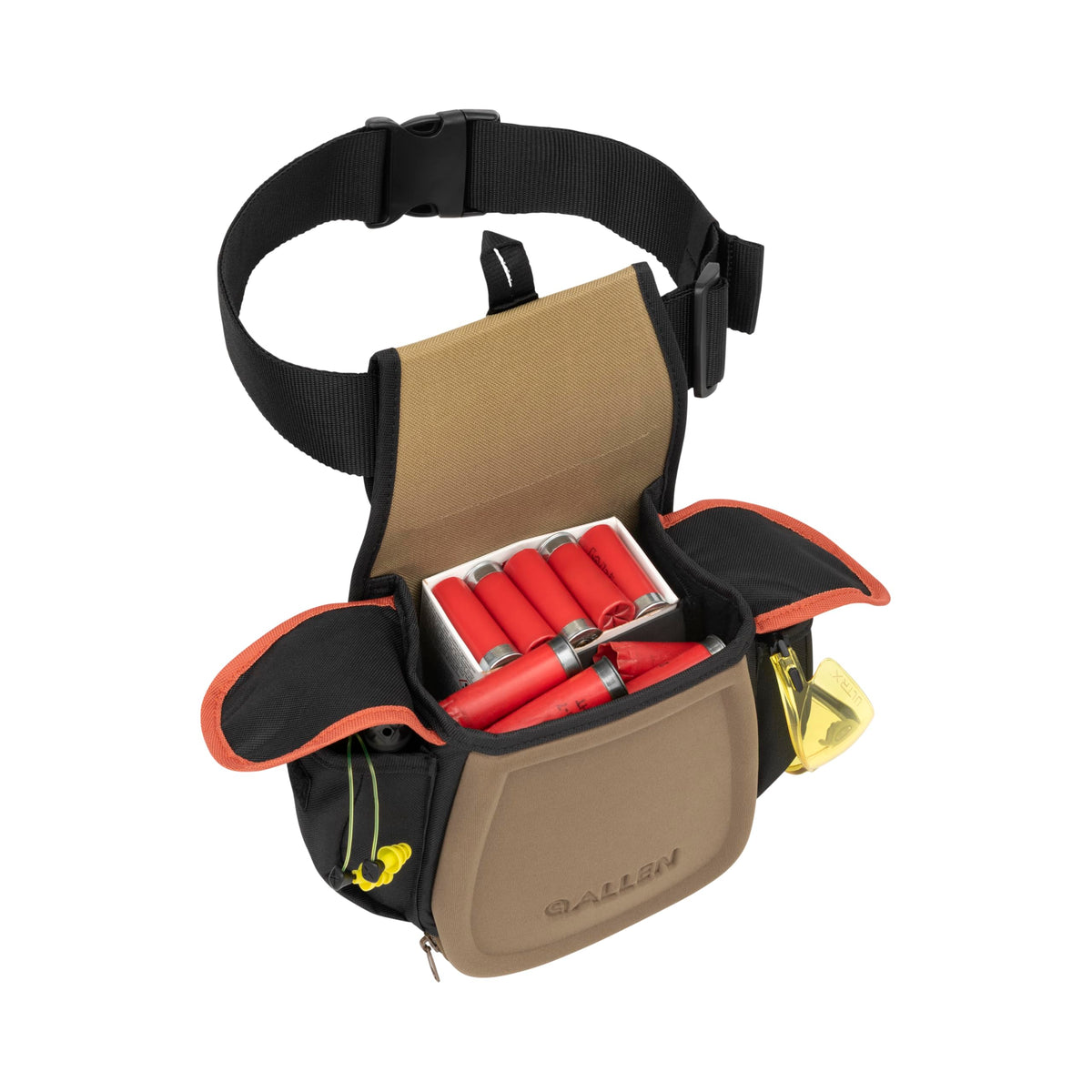 Allen Company Shotgun Shell Pouch - Clay, Trap and Skeet Shooting Accessories - Hunting and Gun Range Gear - Soft Canvas Design - Shotgun Shell Holder - Lightweight
