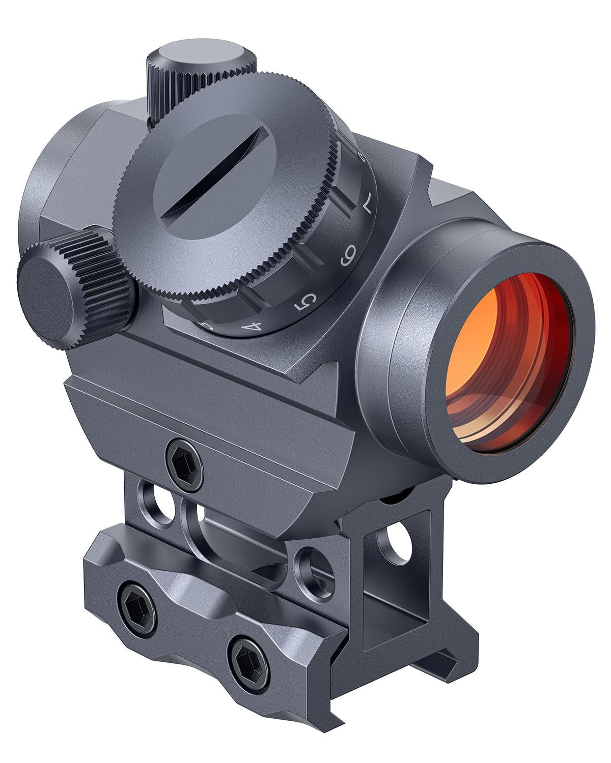MidTen 2MOA Red Dot Sight 1x25mm Reflex Sight Waterproof & Shockproof & Fog-Proof Red Dot Scope with 1 inch Riser Mount