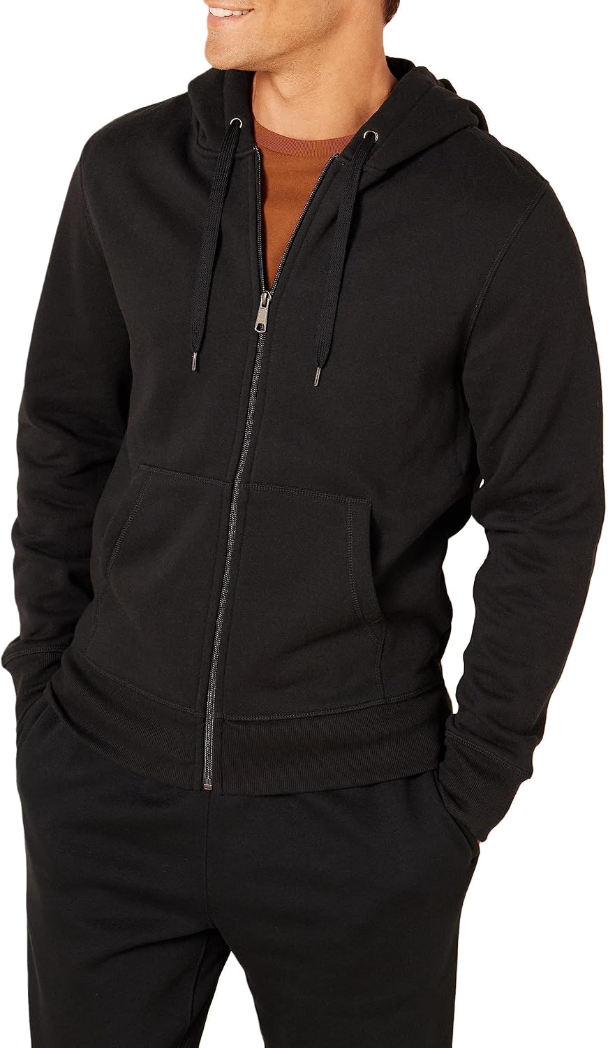 Amazon Essentials Men's Full-Zip Fleece Hoodie Sweatshirt (Available in Big & Tall)