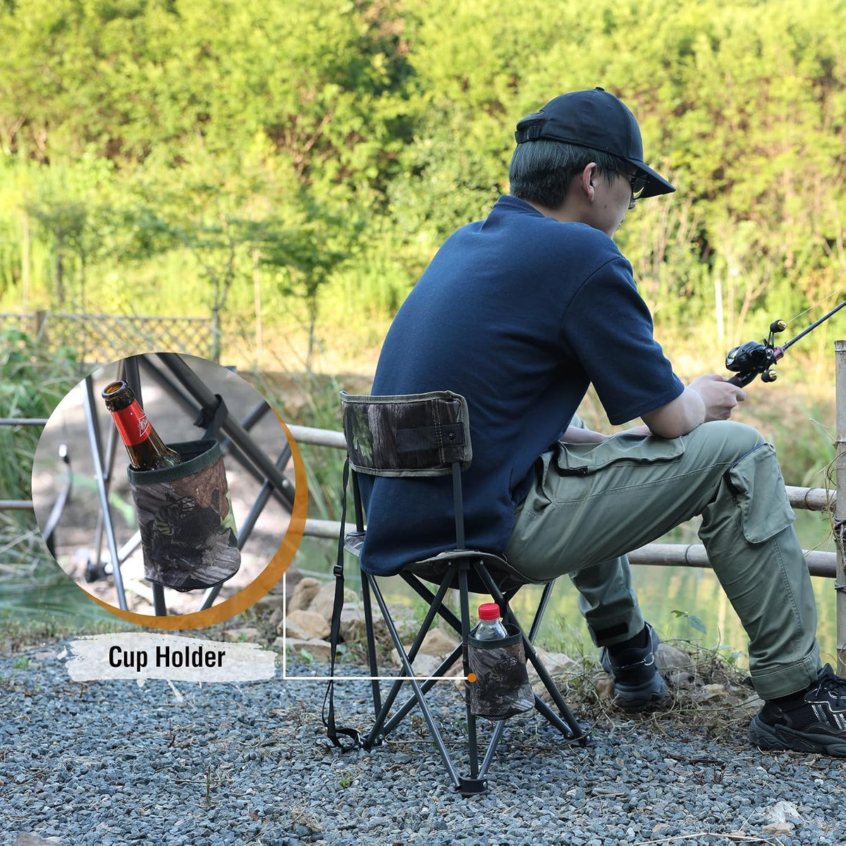 REDCAMP 2 Pack Tripod Hunting Chairs for Blinds