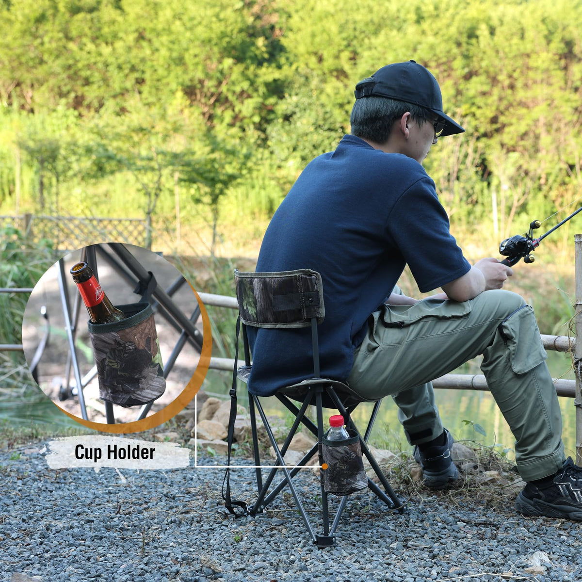 REDCAMP 2 Pack Tripod Hunting Chairs for Blinds