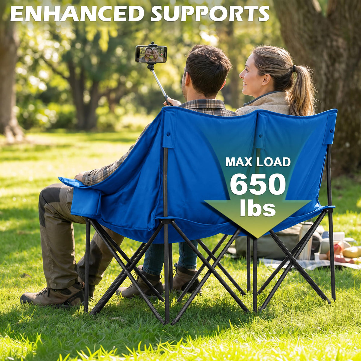Youtanic Oversized Camping Chair, Portable Folding Camping Chairs