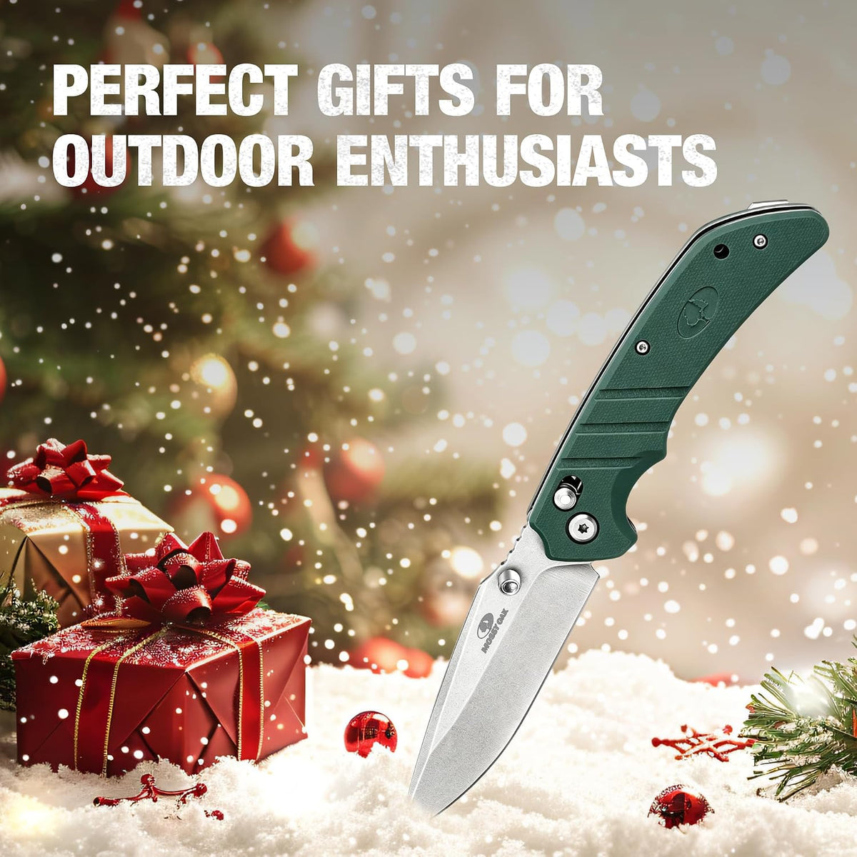 Mossy Oak Folding Pocket Knife, 4" Stonewash Stainless Steel Blade