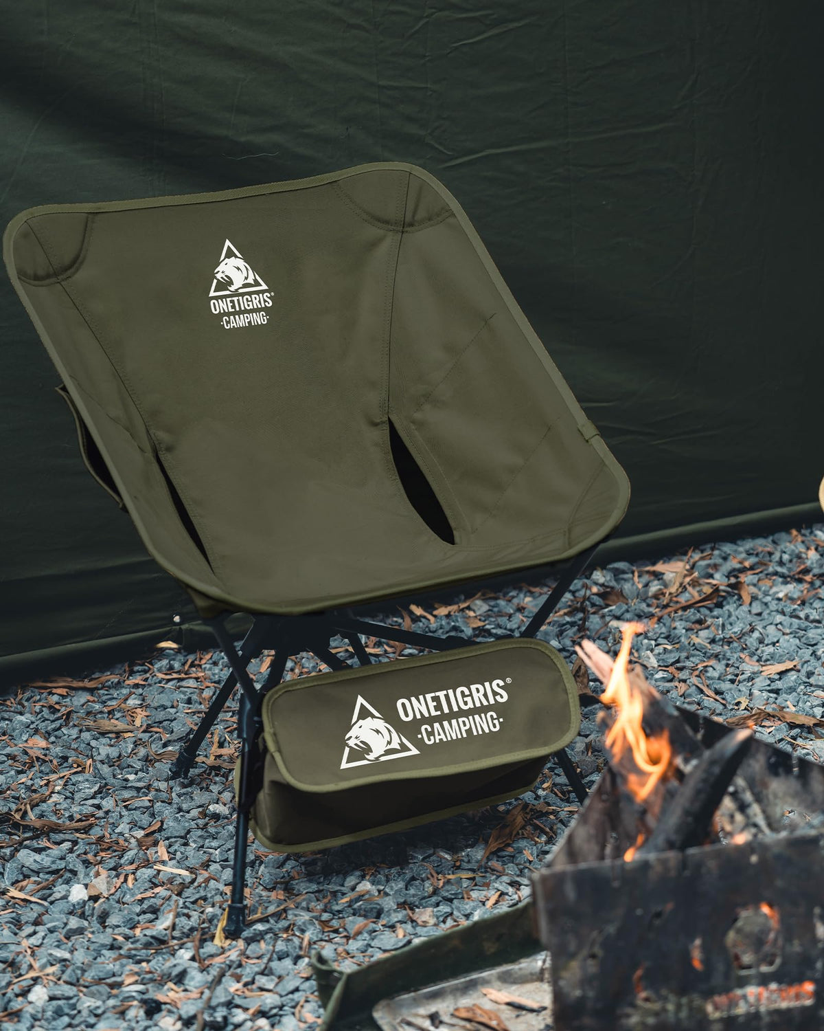 ONETIGRIS Tigerblade Camping Chair, Lightweight Folding Backpacking Hiking Chair, Compact Portable 330 lbs Capacity