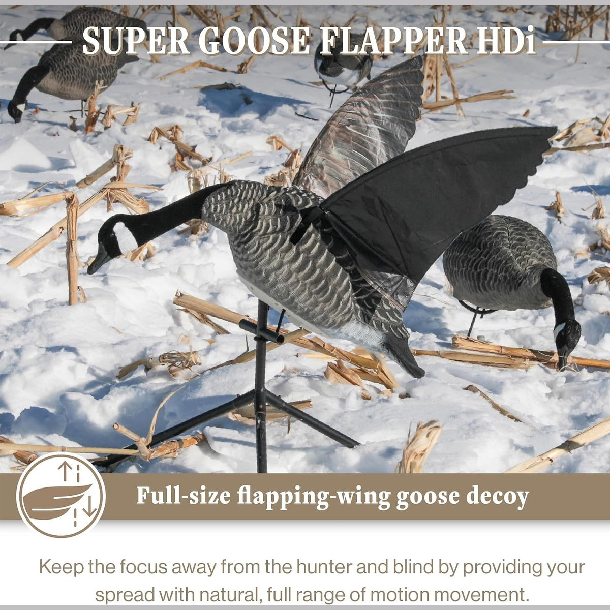 Lucky Duck Super Goose Flapper HDI, Remote Control All Weather Decoy