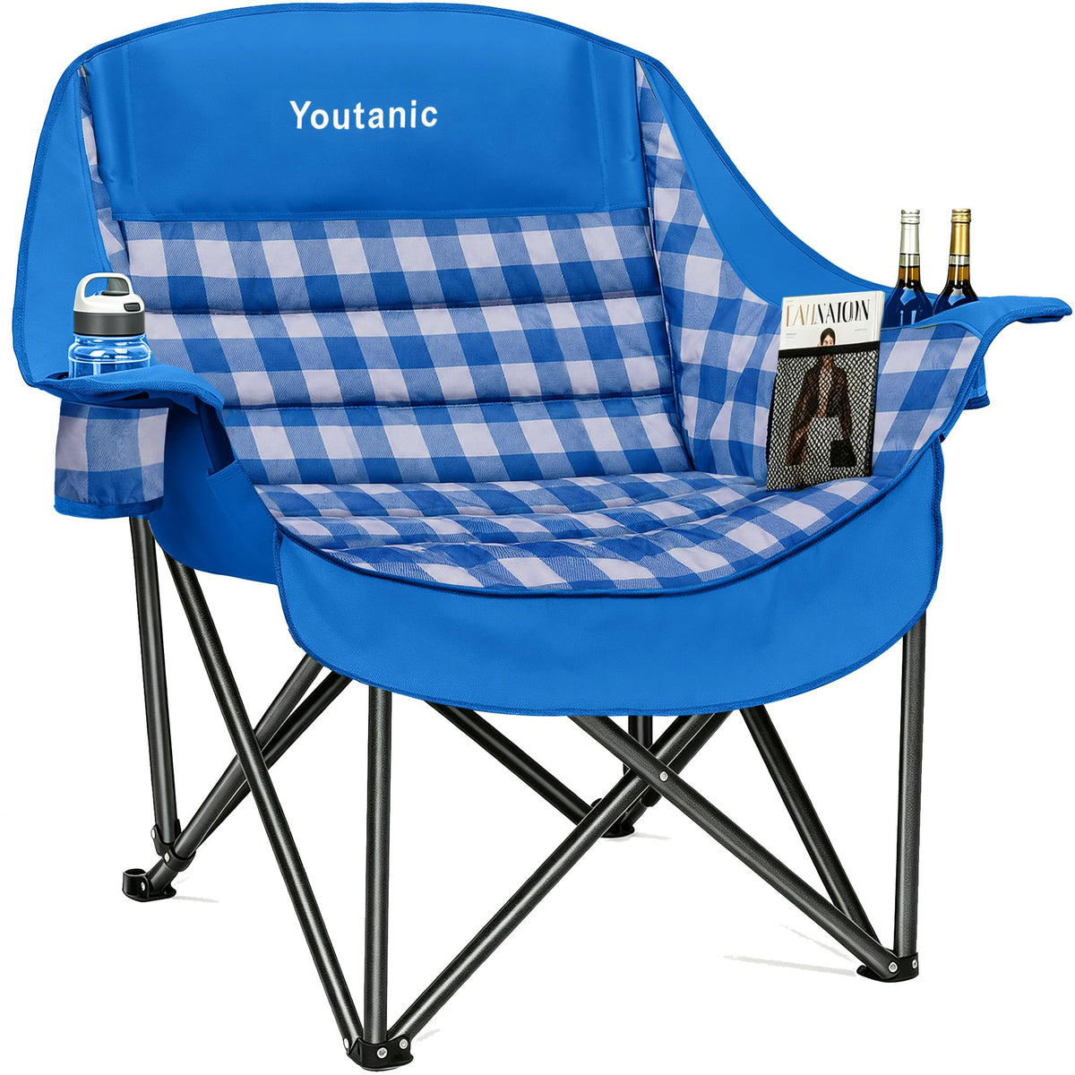 Youtanic Oversized Camping Chair, Portable Folding Camping Chairs