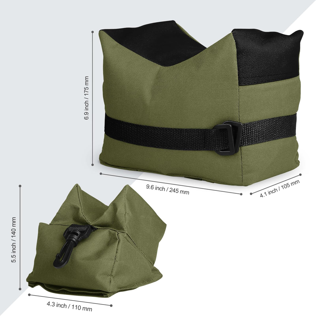 Twod Outdoor Shooting Rest Bags -Stand Holders Target
