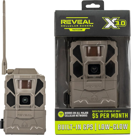 TACTACAM Reveal X 3.0 Cellular Trail Camera, Night Vision, Waterproof