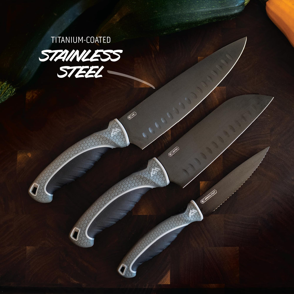 OUTDOOR EDGE ErgoMax 6-Piece Professional Game Processing Knife Set - Caping & Boning Knives, Skinning Knife, Butcher, Elite Big Game, Elk & Deer Hunting Gear, Perfect Field Dressing Knife Set