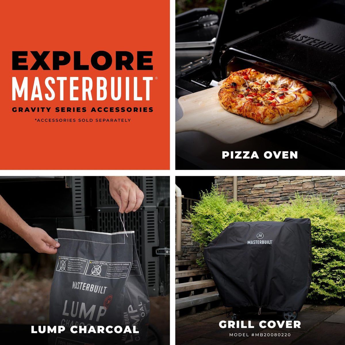 Masterbuilt Gravity Series 1150 Digital Charcoal Grill and Smoker, 1,150 Sq. In. Cooking Area, WiFi App Control, GravityFed Hopper, DigitalFan Temperature Control, 225°F to 700°F Cooking Range