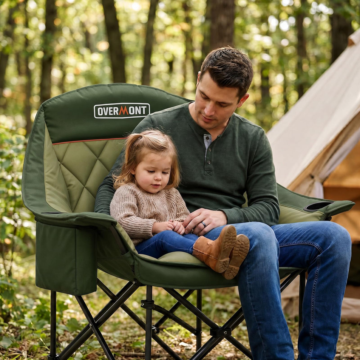 Overmont Oversized XL Camping Chair for Adults 500 lb Support