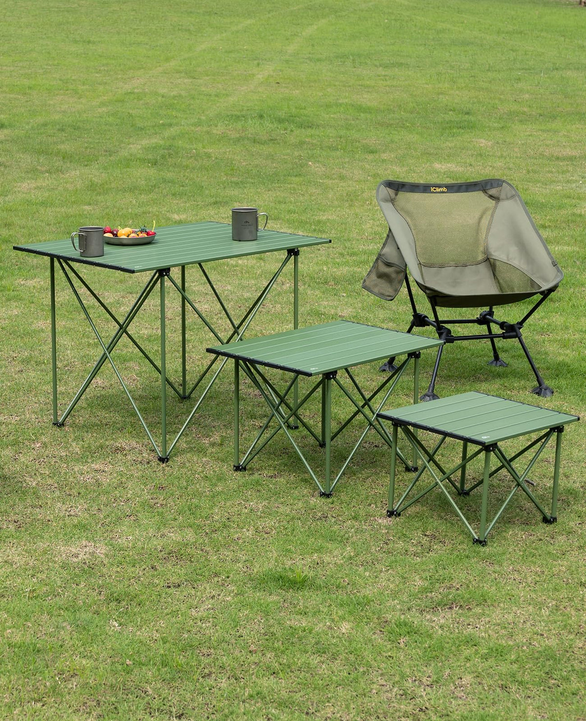 iClimb Ultralight Compact Folding Anti-Sinking Chair, Black