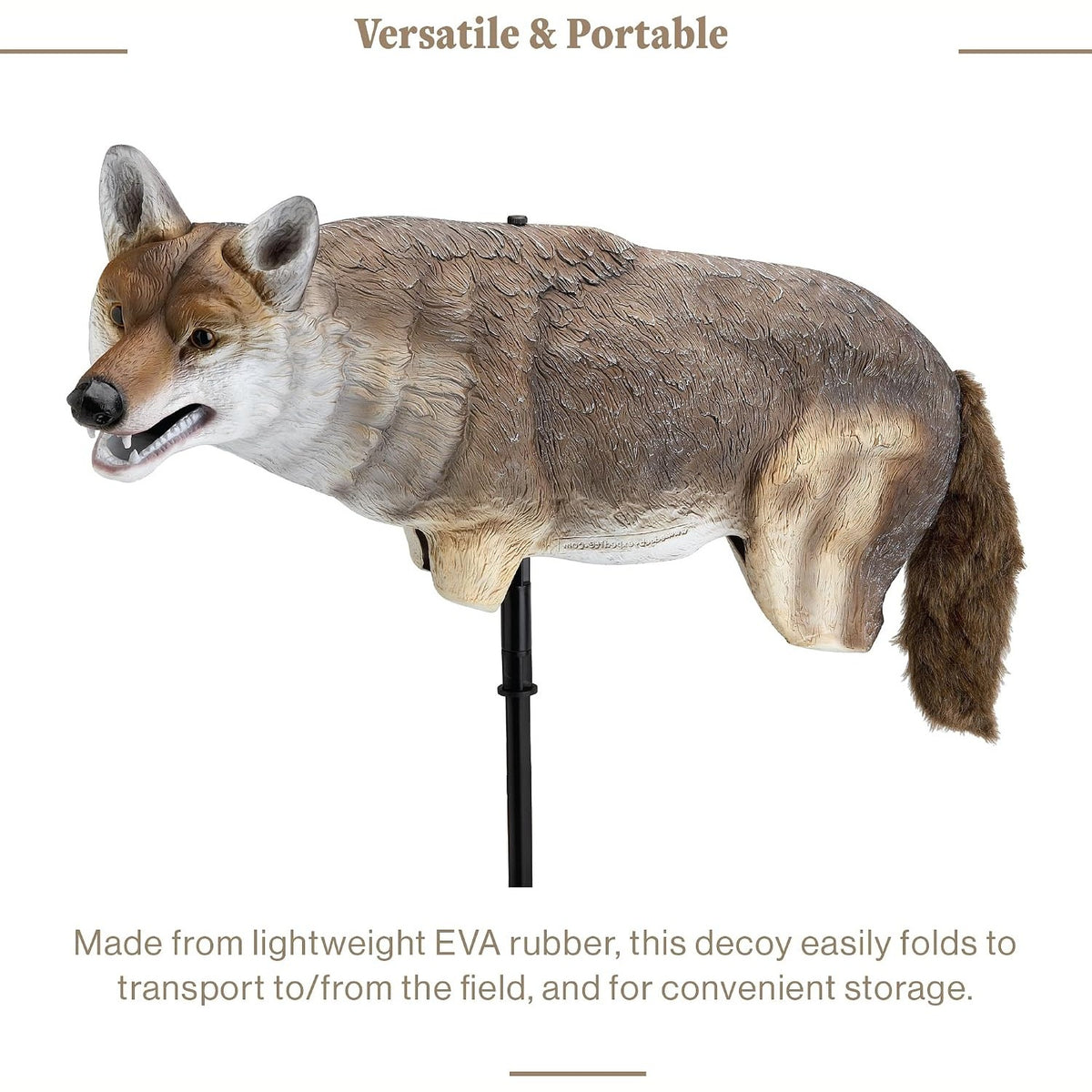 Lucky Duck Yote Coyote Decoy