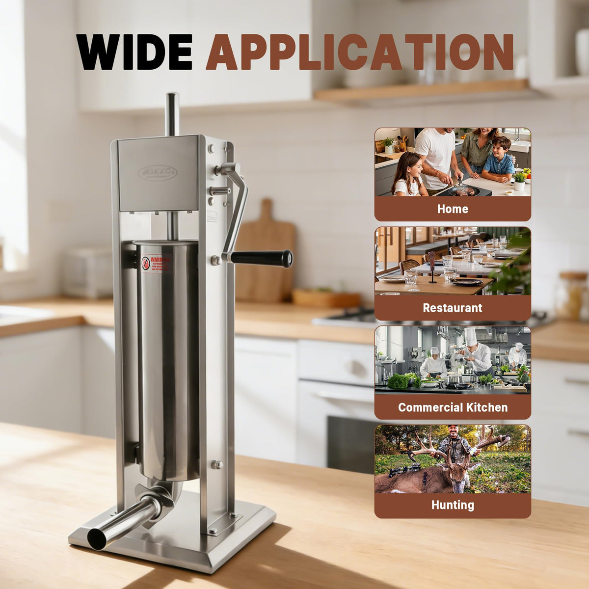 Hakka 7Lb/3L Sausage Stuffers and Vertical Sausage Makers