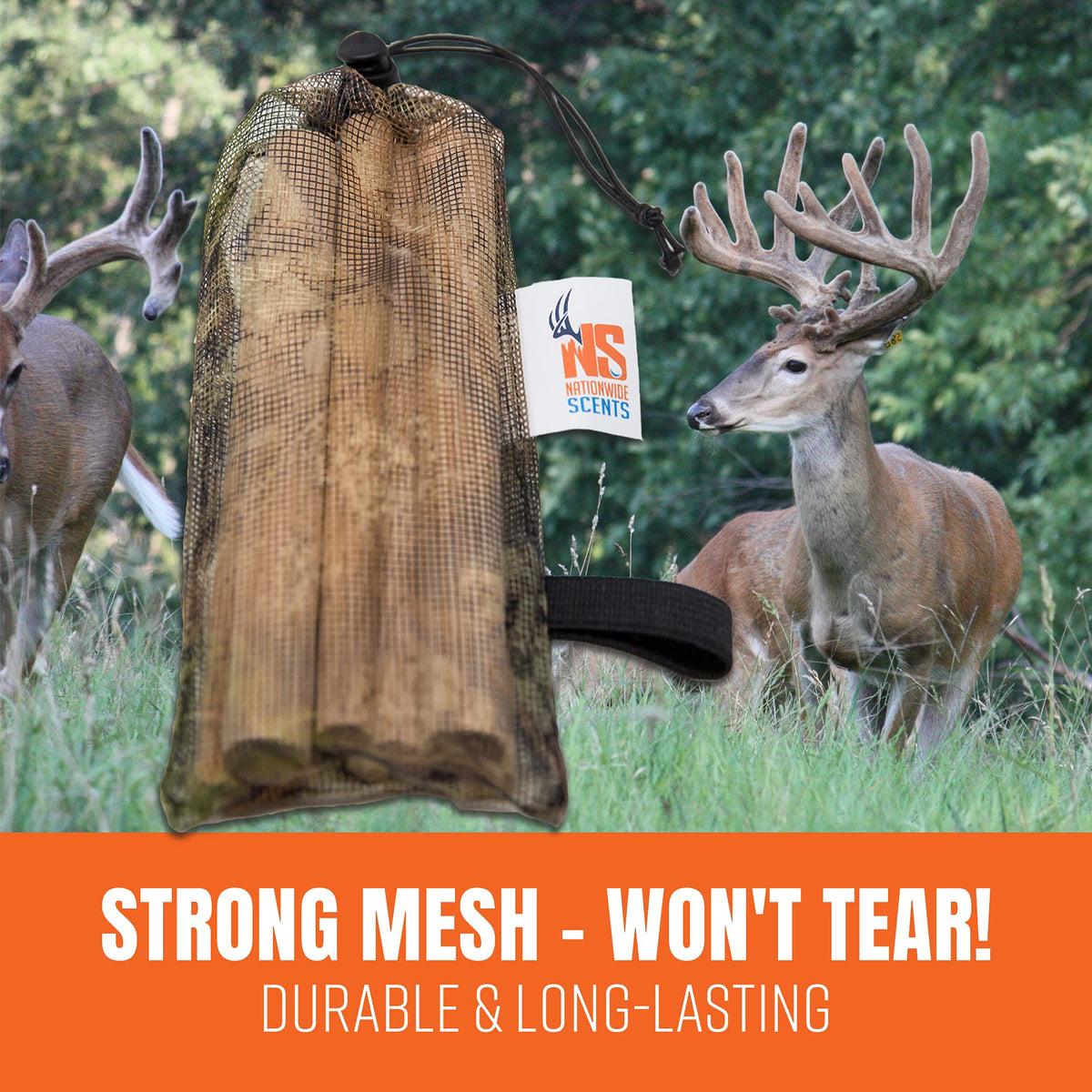 Nationwide Scents Deer Grunt Call and Rattle Bag Combo - Durable, All-Weather Deer Hunting Calls for Whitetail Bucks
