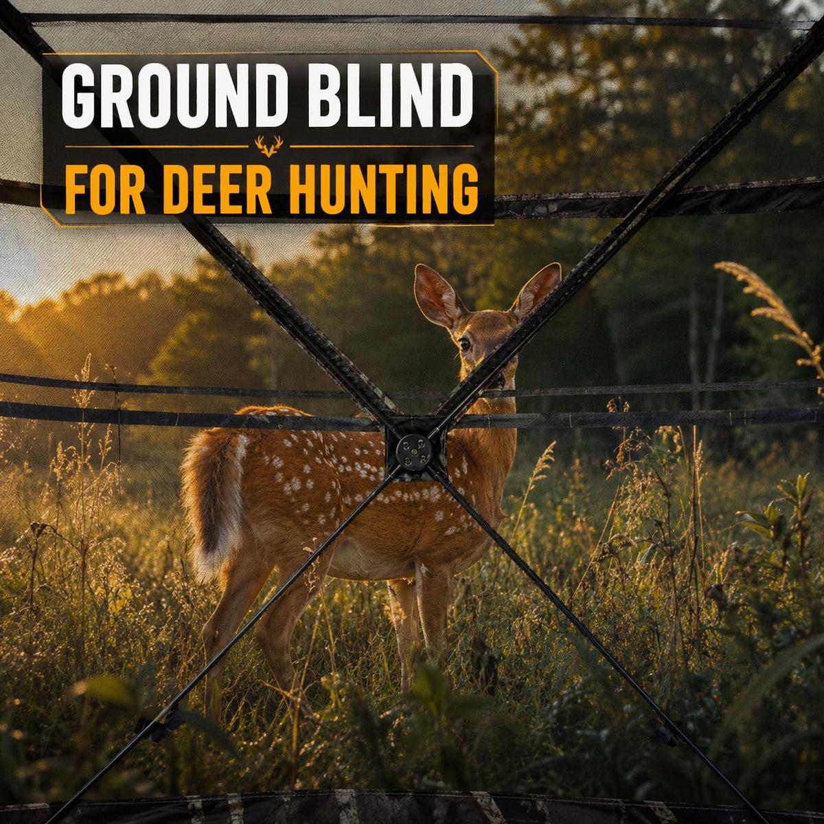 FUNHORUN Hunting Blind 270/360 See Through Deer Blind, Pop Up Ground Blind