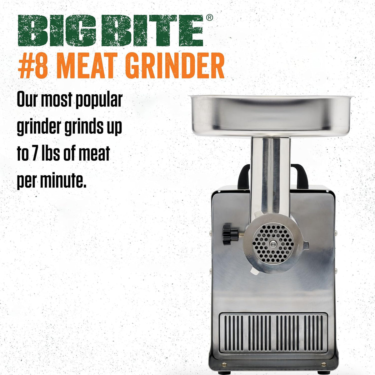 LEM Products BigBite #8 Meat Grinder, Electric Meat Grinder