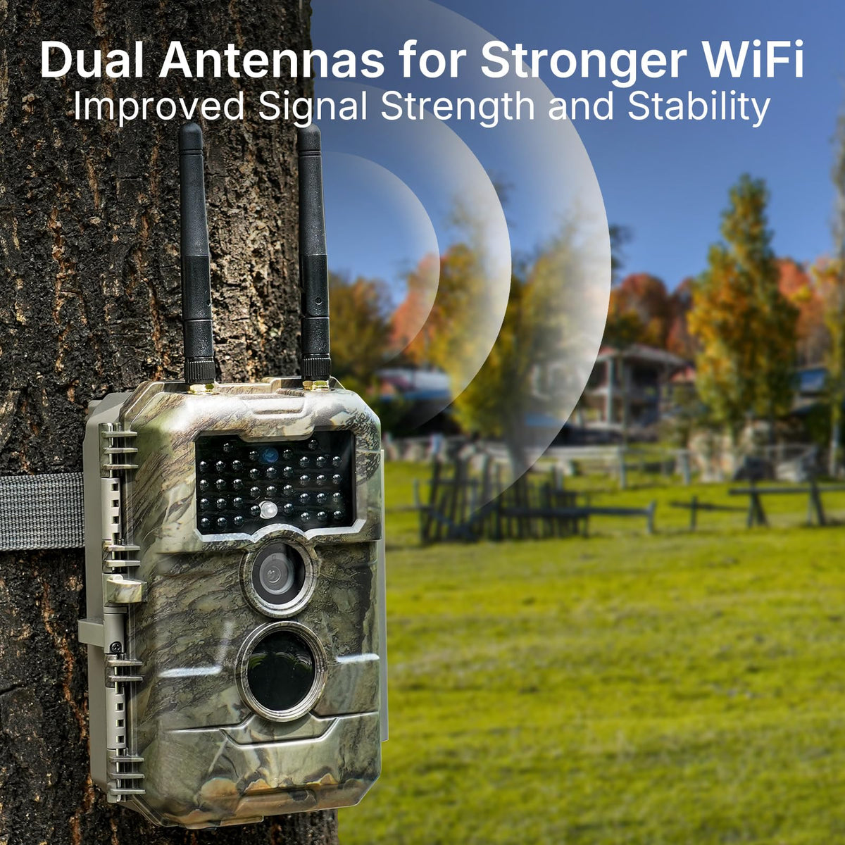 GardePro E6 WiFi Trail Camera, Stable WiFi with External Antenna