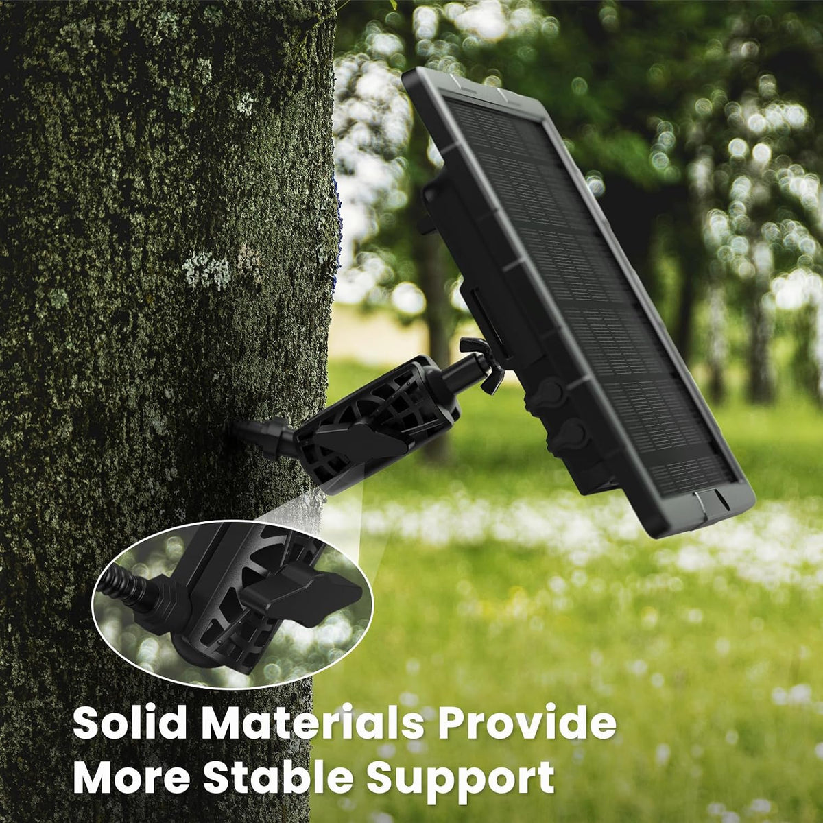 Adjustable Trail Camera Tree Mount: Game & Hunting Camera Outdoor Mounting Bracket Holder with Double 360° Swivel Tilt Ball Joints, 4 Pack