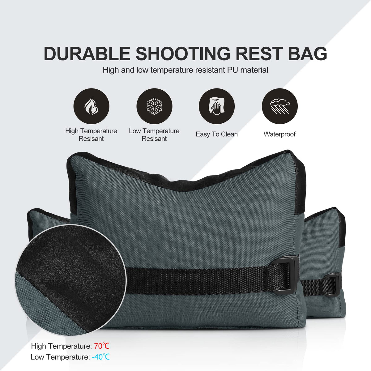 Twod Outdoor Shooting Rest Bags -Stand Holders Target