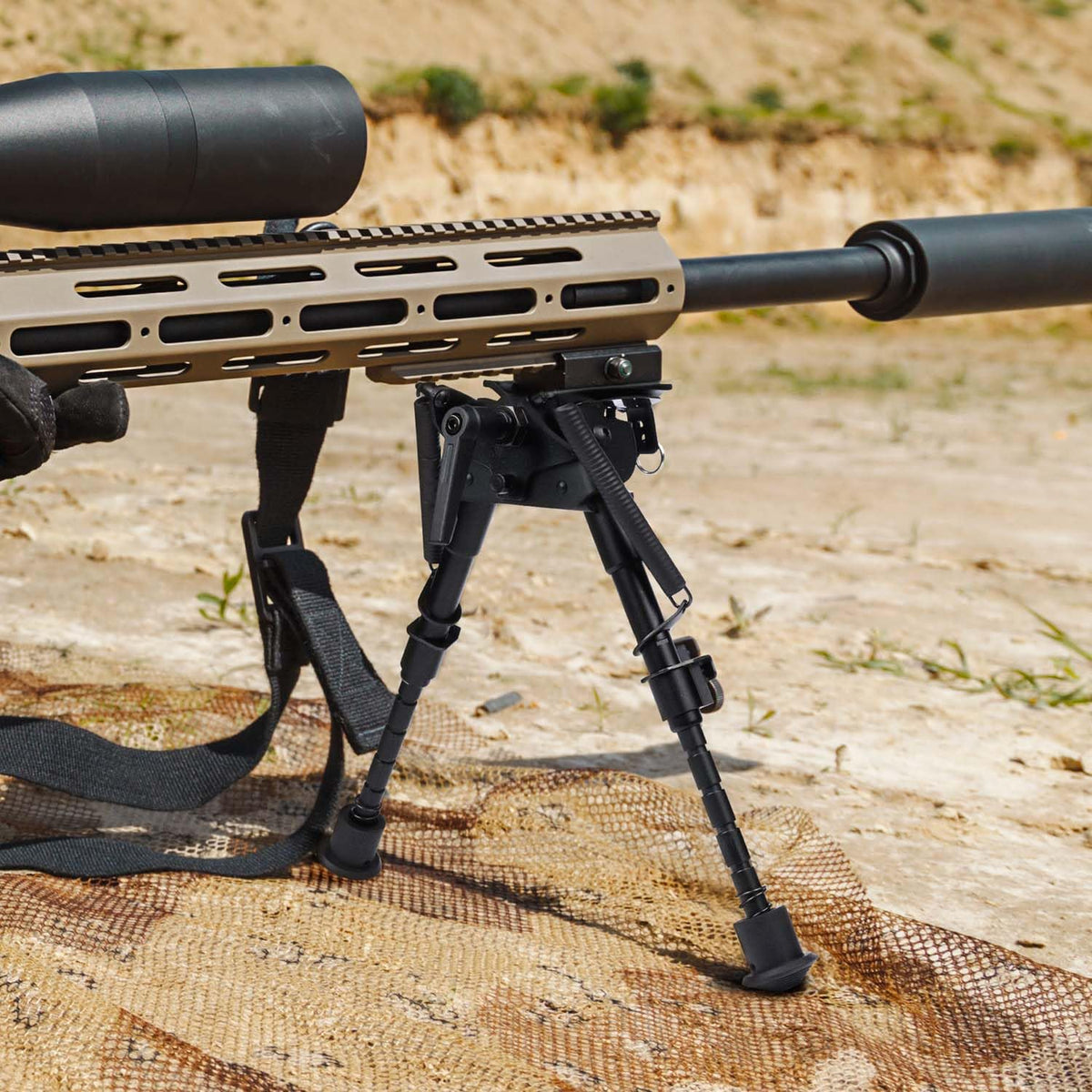 Twod Tactical Rifle Bipod -Adjustable Rifle Bipod Picatinny Rail