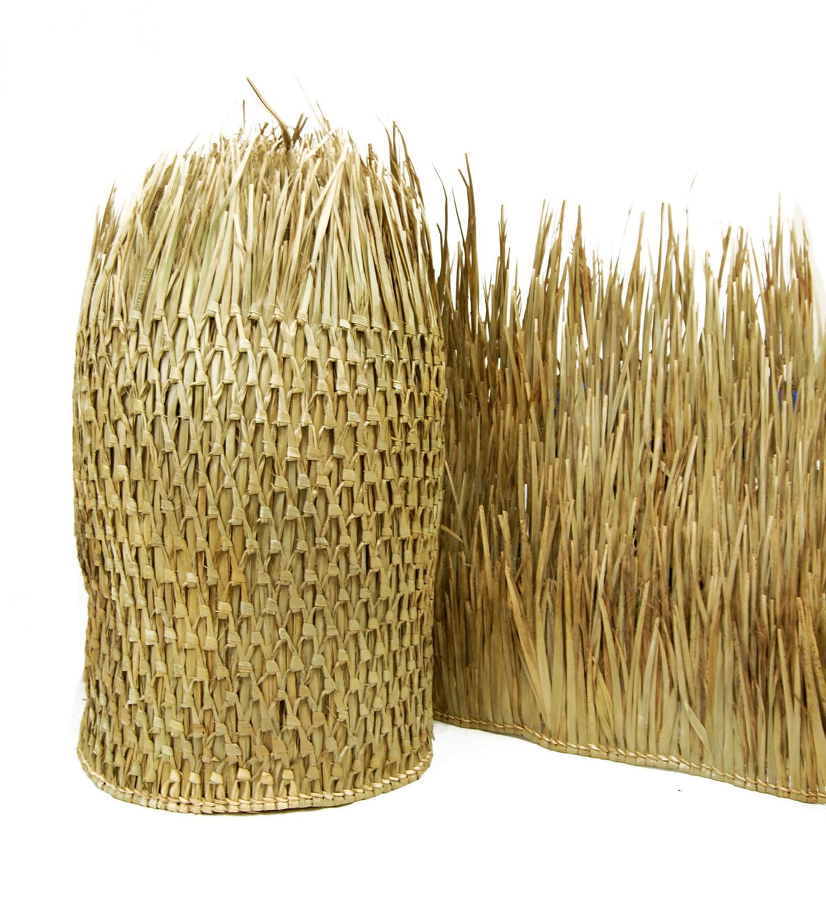 Forever Bamboo Mexican Palm Thatch Roof Runner Roll Duck Blind Grass Tiki Hut Thatch Duck Boat Blinds Palapa Thatch Roofing for Tiki Bar Huts 35 in H x 30 ft L