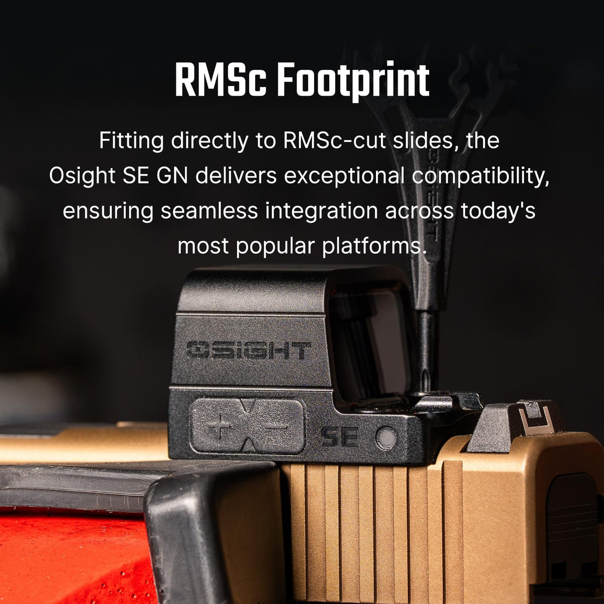 OSIGHT SE Enclosed Red/Green Dot, 2 & 32 MOA Multi-Reticle or 6 MOA Dot