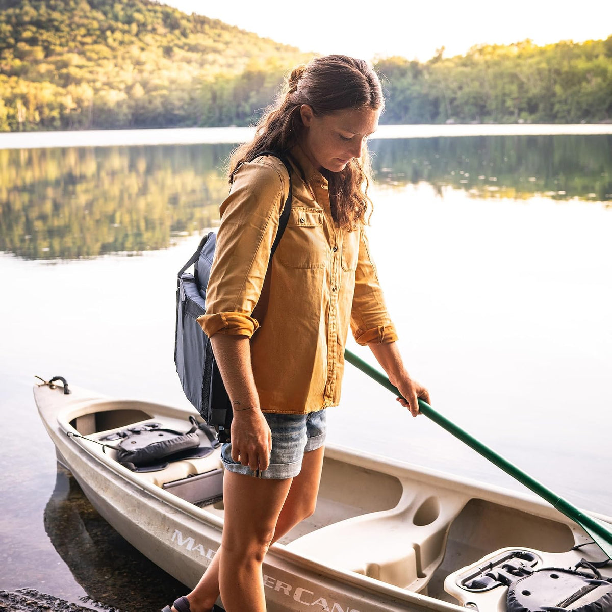 GCI Outdoor SitBacker Adjustable Canoe Seat with Back Support