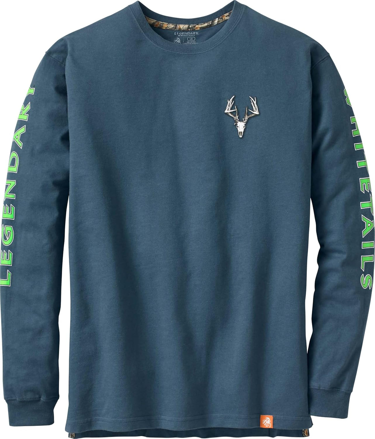 Legendary Whitetails Mens Long Sleeve T-Shirt 100% Cotton Preshrunk Tee
