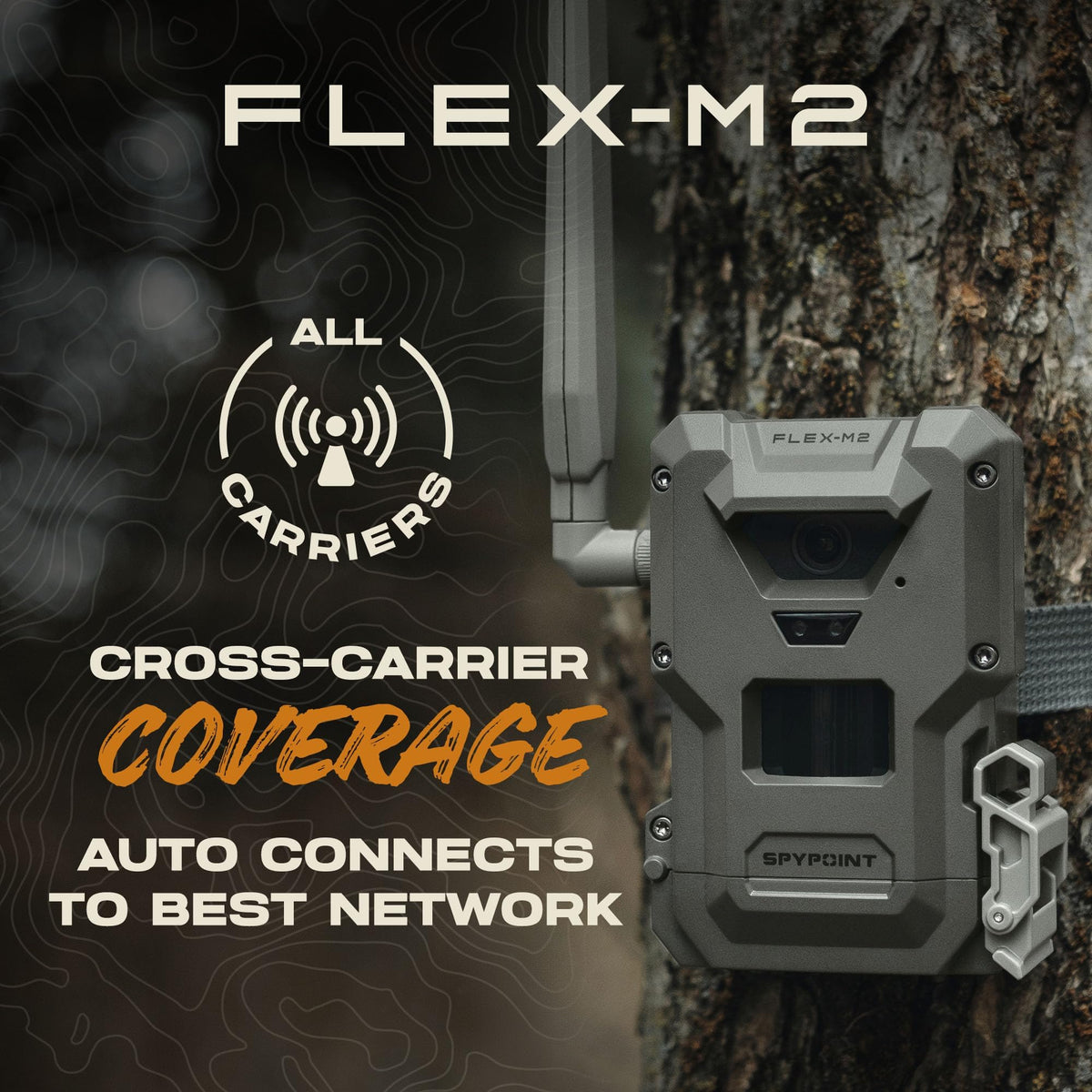 SPYPOINT Flex-M Twin, Cellular Trail Camera, Night Vision, Free Photo Plan