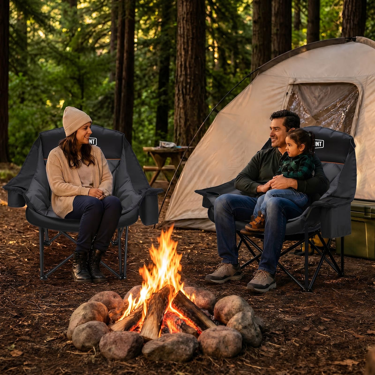 Overmont Oversized XL Camping Chair for Adults 500 lb Support