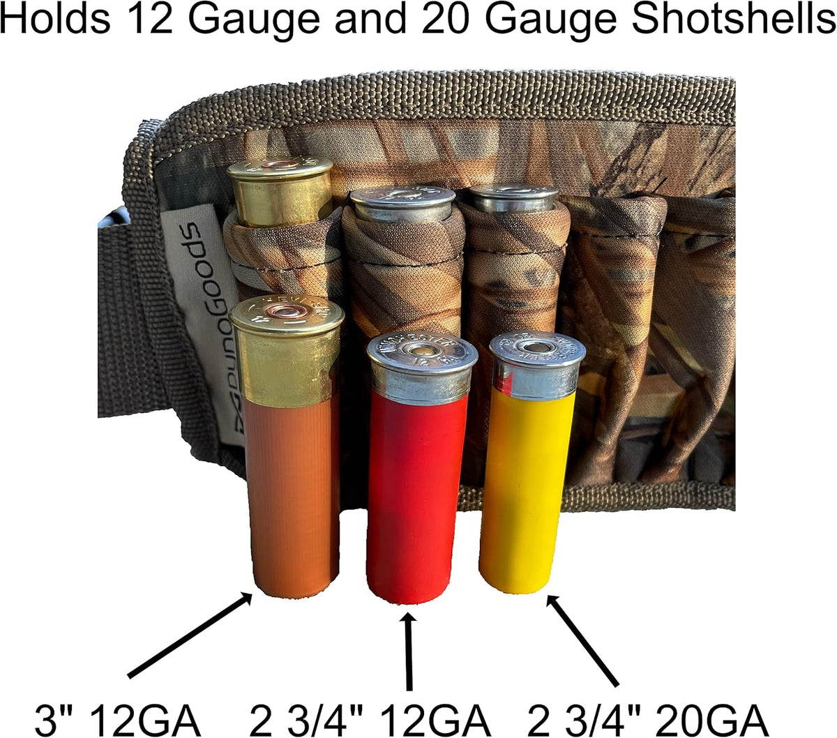 Shell Belt - Adjustable Belt, Zipper Storage Pocket, Camo