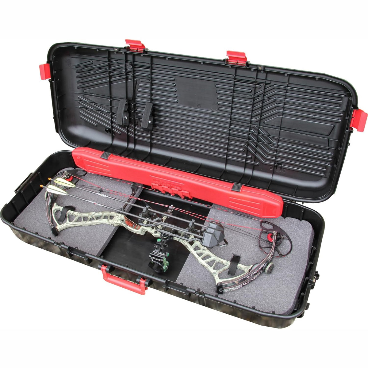 MTM Traveler Compound Bow Case with Wheels, Up to 44”- Hard Shell Bow Case