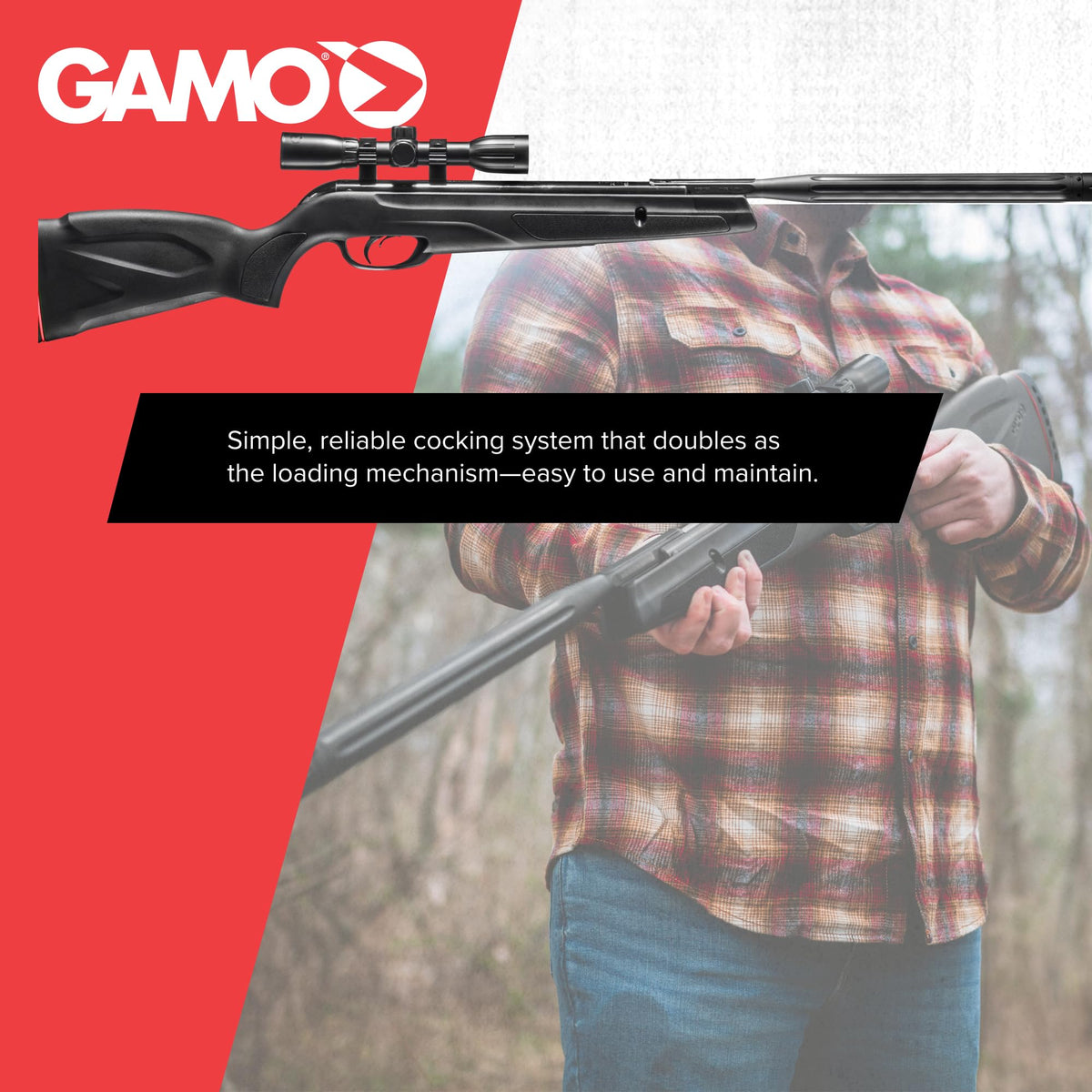 Gamo Wildcat Whisper Break Barrel Air Rifle- IGT Gas Piston