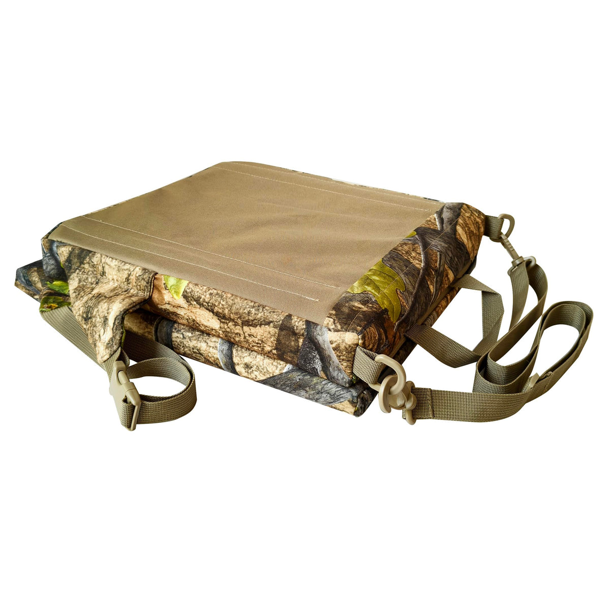 AUSCAMOTEK Camouflage Hunting and Stadium Seat Cushion with Backrest - 5cm Thick, Water-Resistant, Silent Material for Turkey Hunting Fishing Camping and Outdoor Activities