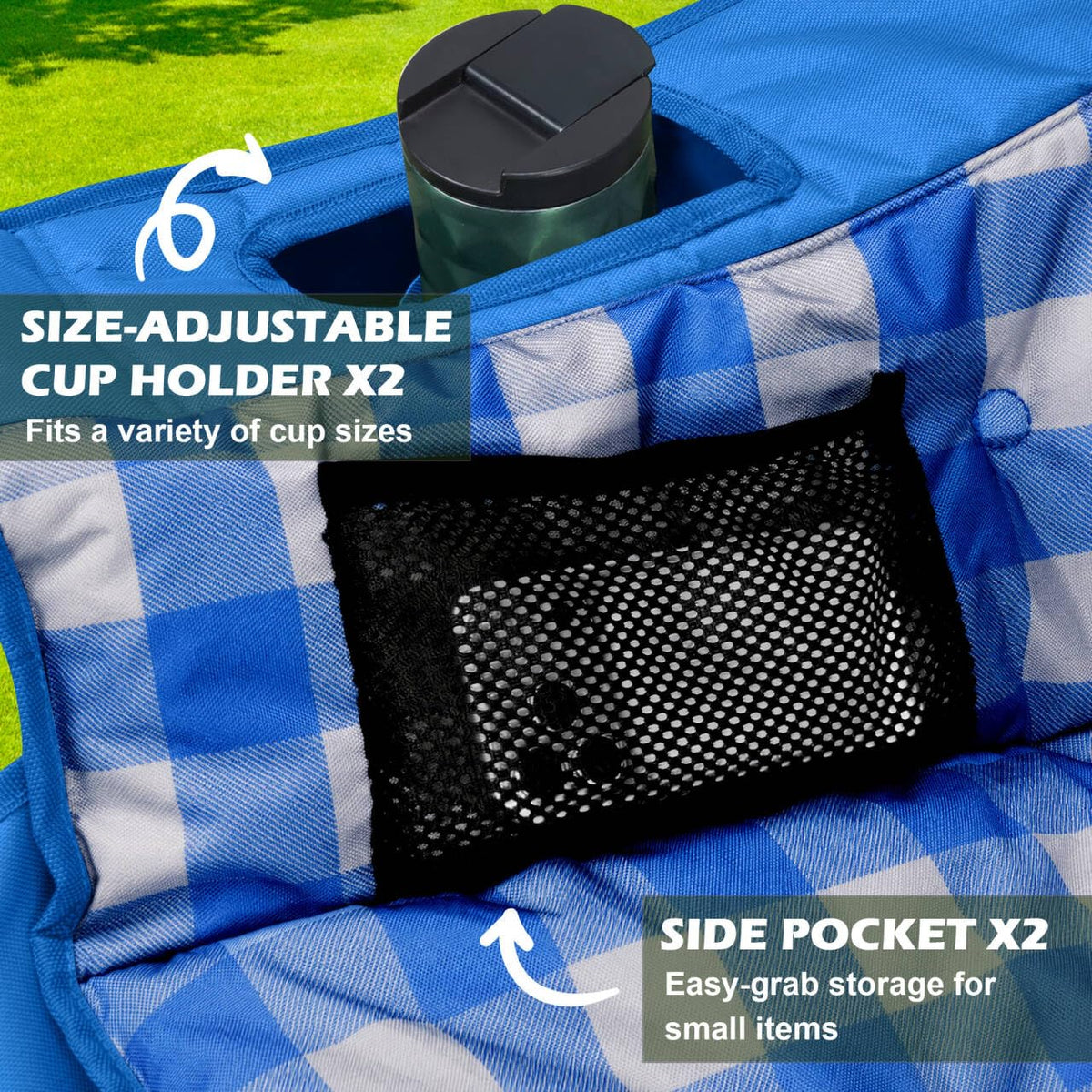 Youtanic Oversized Camping Chair, Portable Folding Camping Chairs