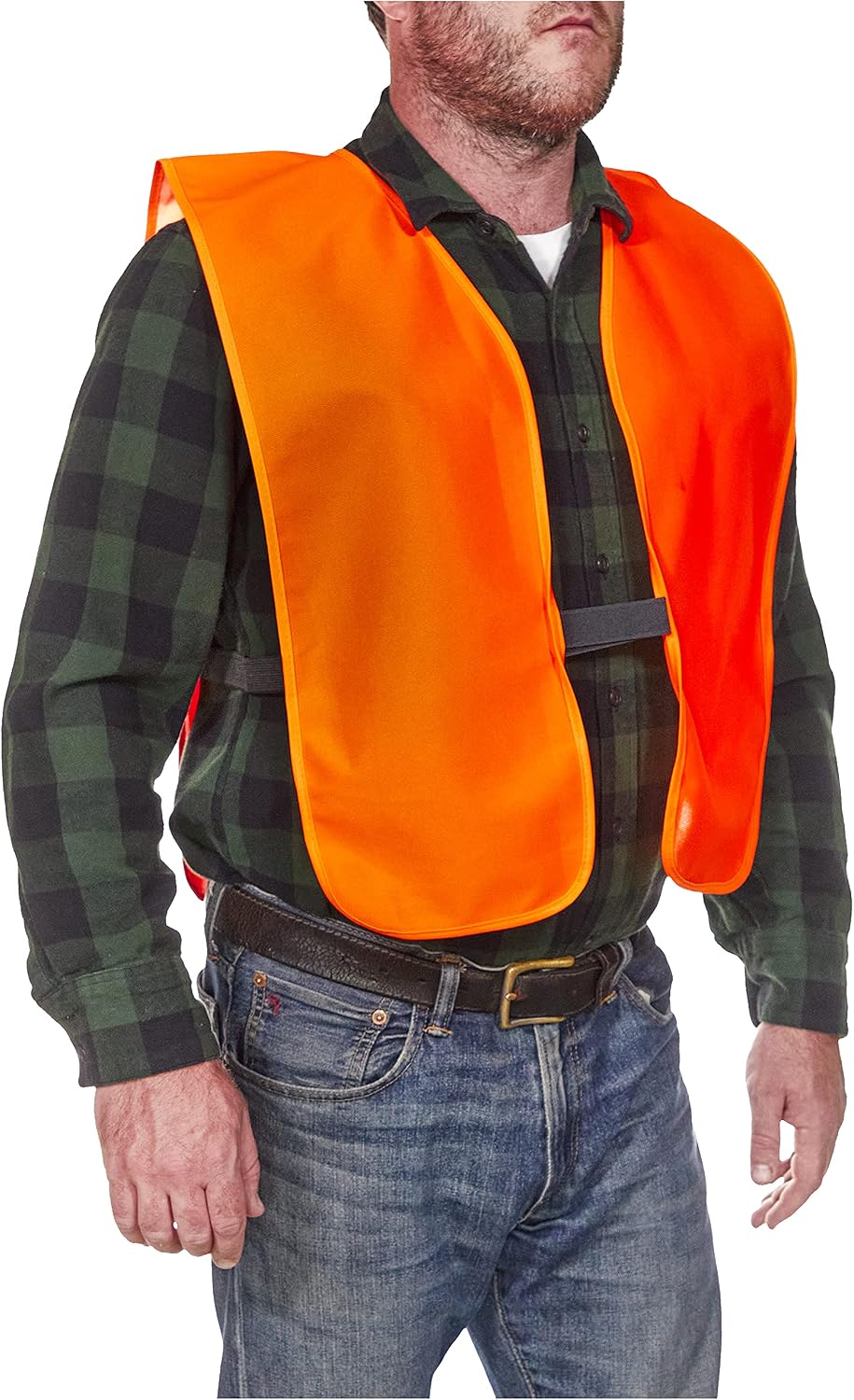 Allen Company Adult Blaze Orange Hunting Vest with a Hook and Loop Closure-High-Visibility Saftey Gear for Men and Women