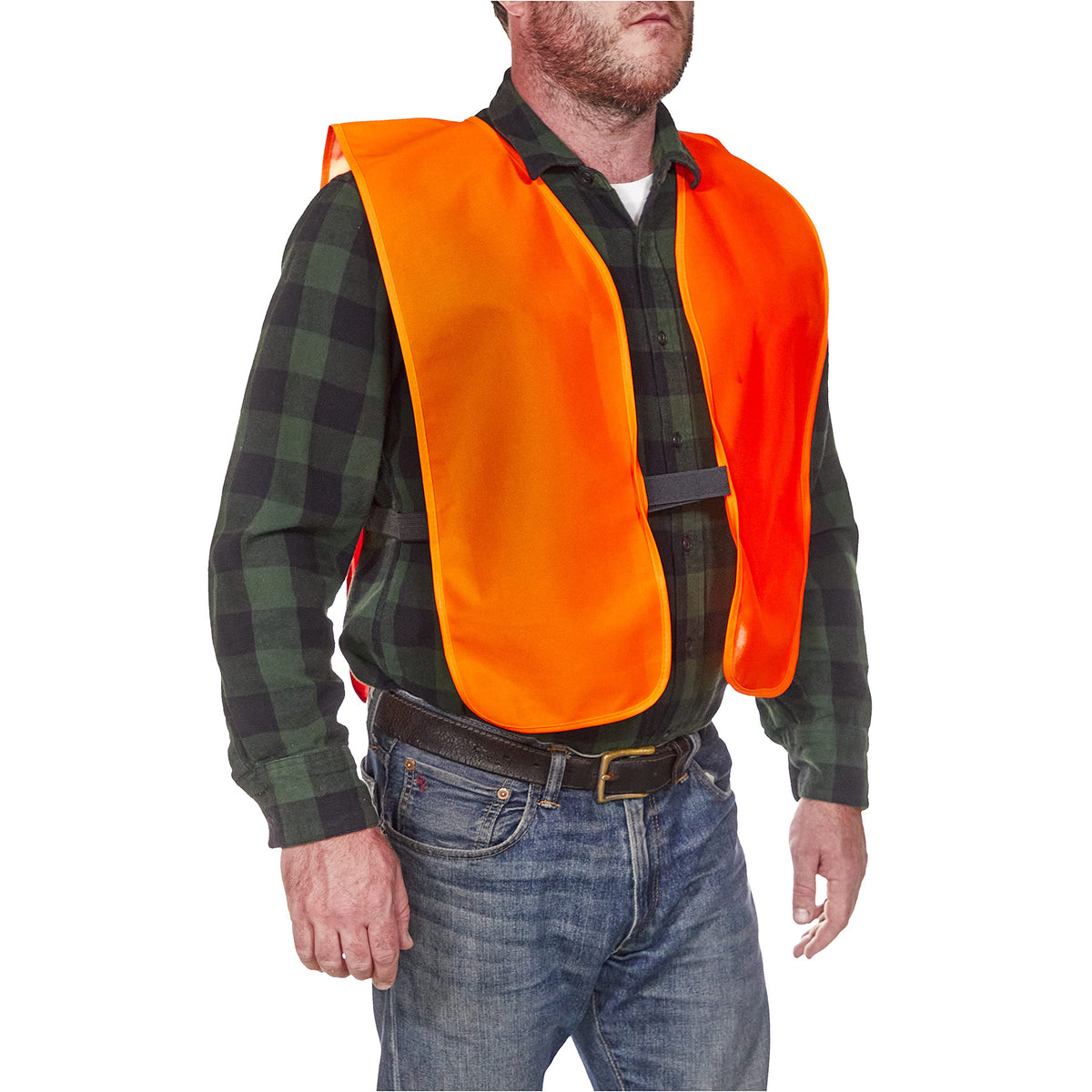 Allen Company Adult Blaze Orange Hunting Vest with a Hook and Loop Closure-High-Visibility Saftey Gear for Men and Women